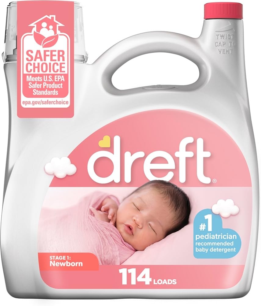 Dreft Stage 1 Newborn Baby Liquid Laundry Detergent